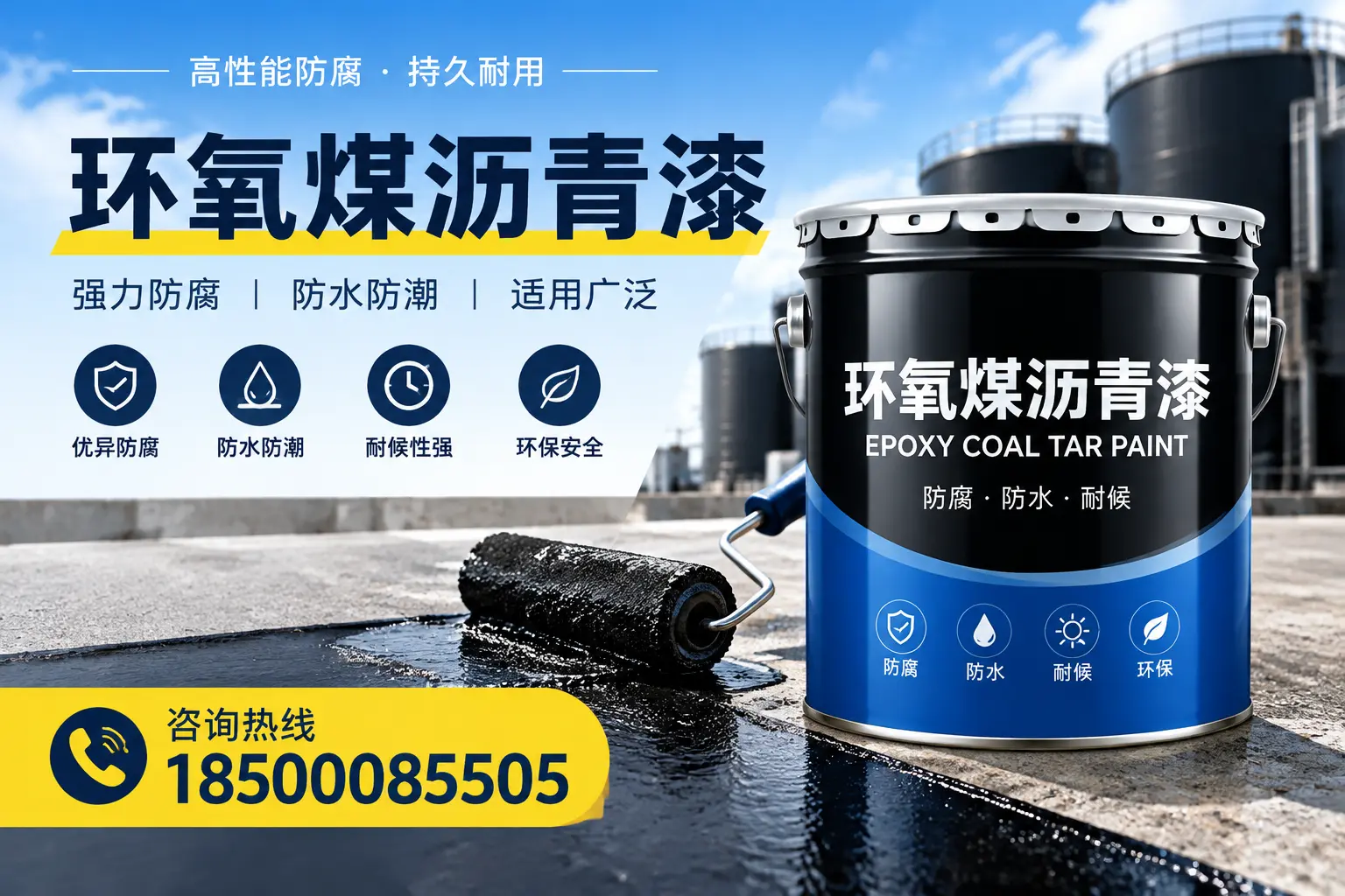 选择环氧煤沥青漆的五大理由，果洛客户必知
